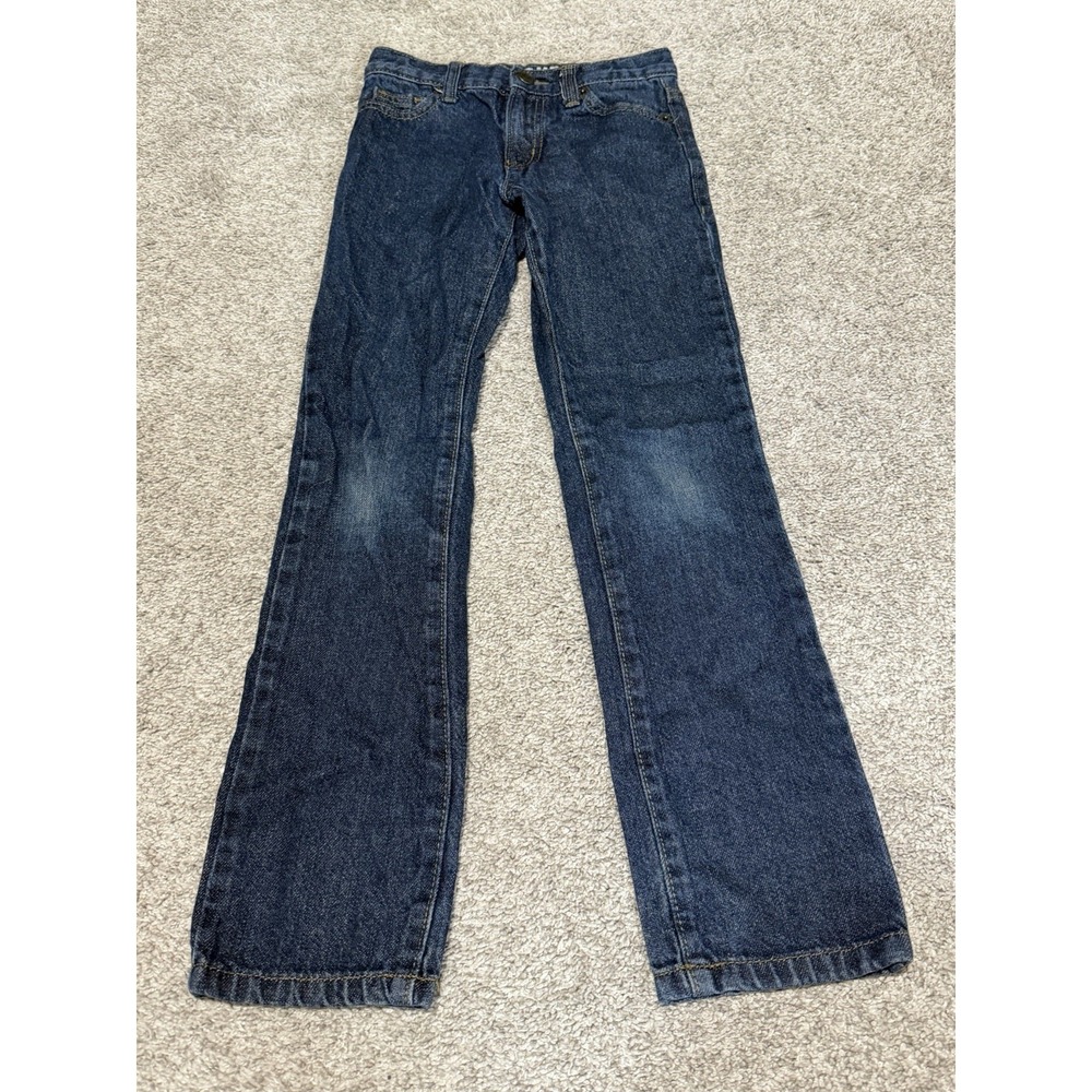 Boys CRAZY 8 Rocker Dark Wash Jeans - Size 10 Slim EUC